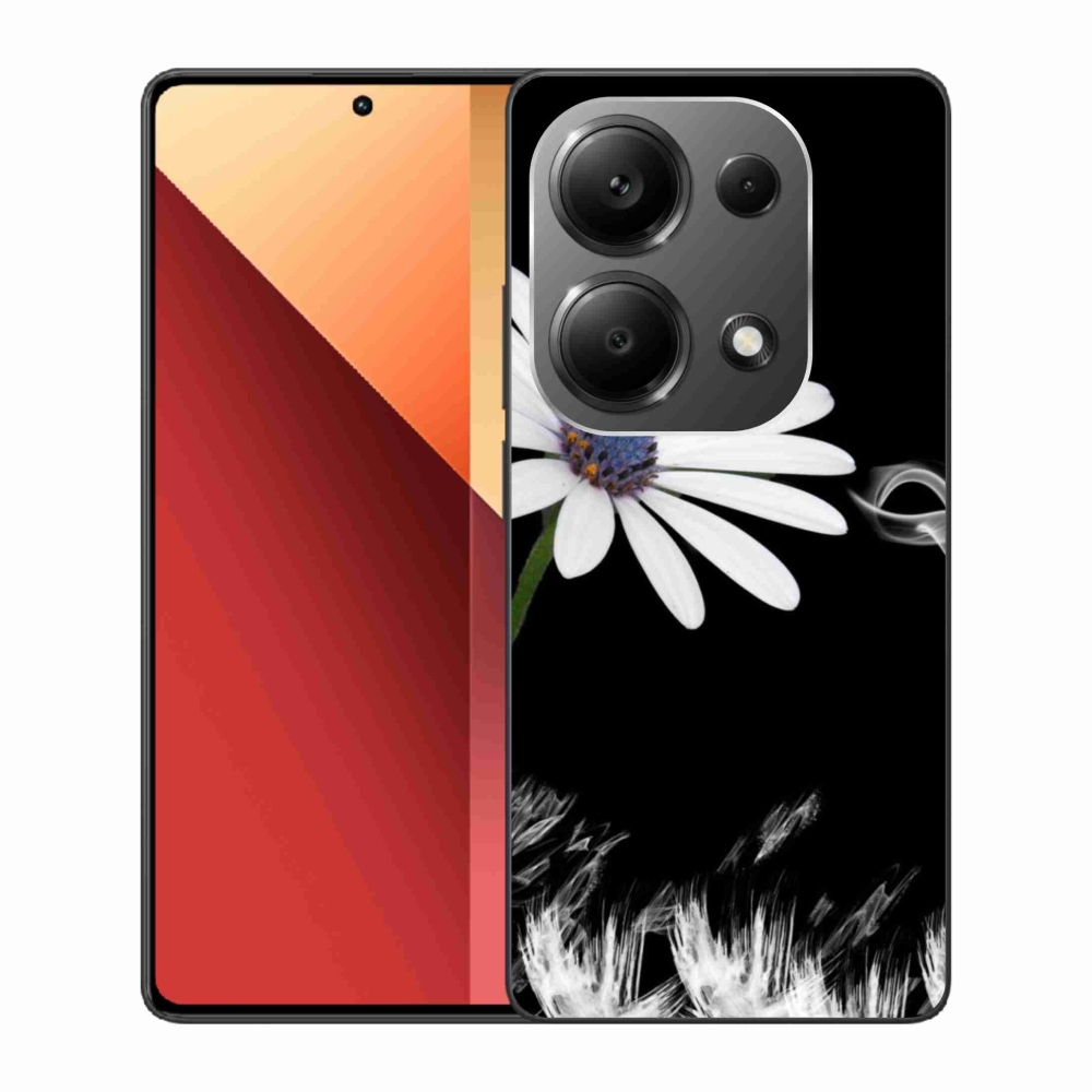 Gélový kryt mmCase na Xiaomi Redmi Note 13 Pro 4G/Poco M6 Pro - biela kvetina