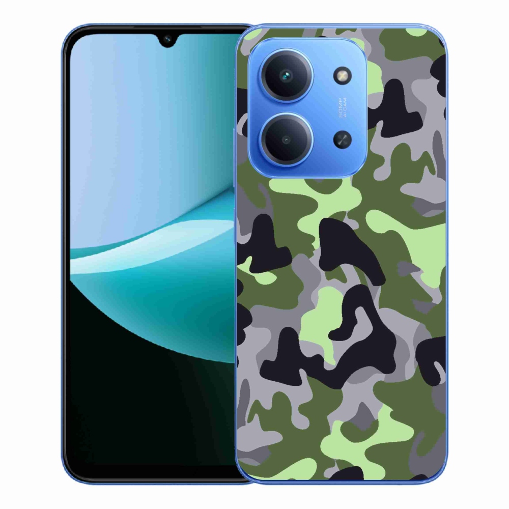 Gélový kryt mmCase na Xiaomi Redmi 15C 4G/5G (173mm) - maskáčový vzor 7