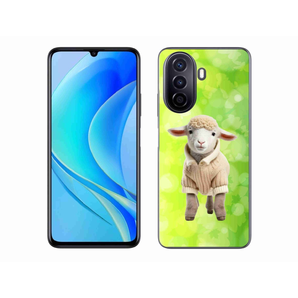 Gelový kryt mmCase na Huawei Nova Y70 - jehně ve svetru