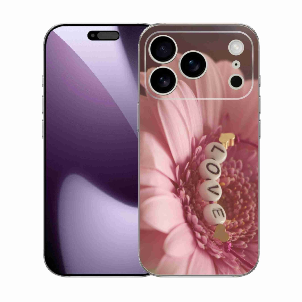 Gélový kryt mmCase na iPhone 17 Pro - prívesok love