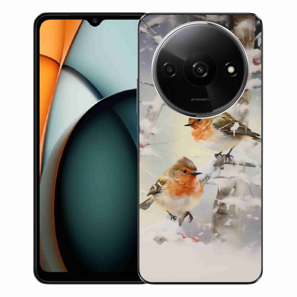 Gélový kryt mmCase na Xiaomi Redmi A3 - vtáčiky v zime