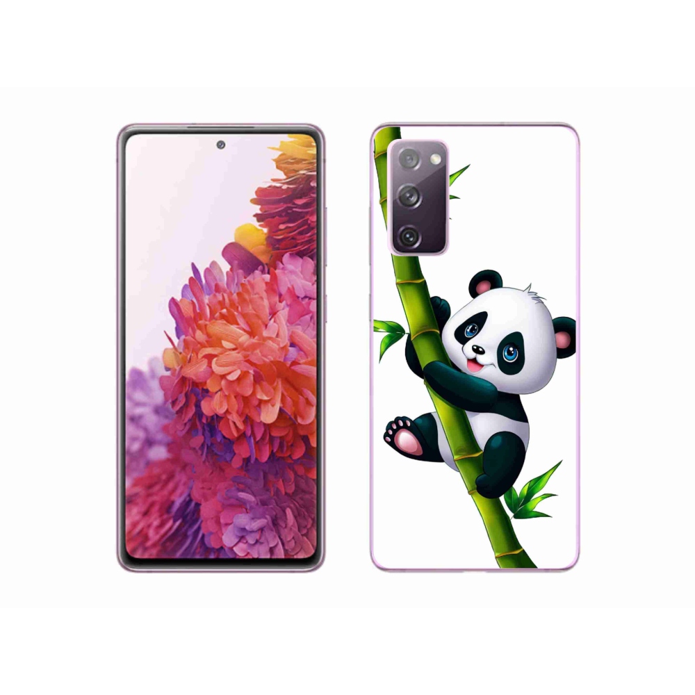 Gélový kryt mmCase na Samsung Galaxy S20 FE - panda na bambuse