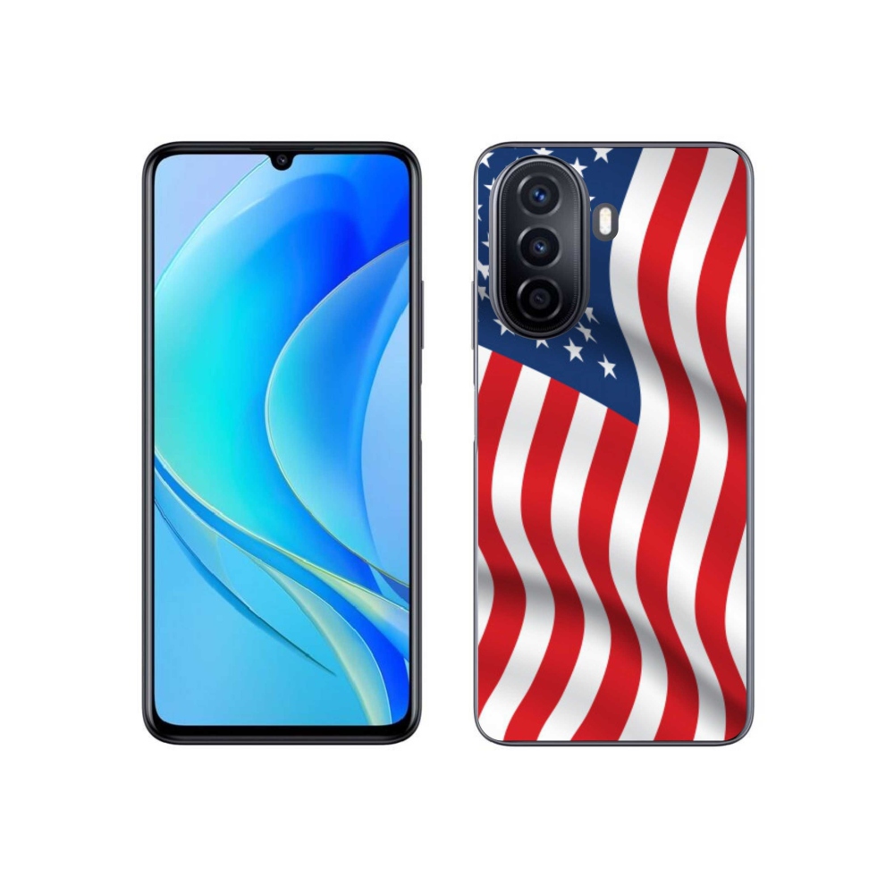 Gélový kryt mmCase na mobil Huawei Nova Y70 - USA vlajka