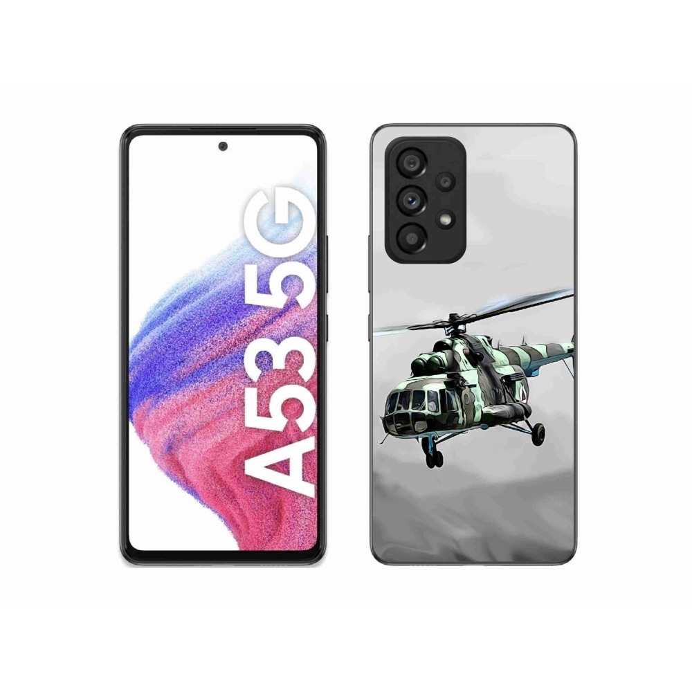 Gélový kryt mmCase na Samsung Galaxy A53 5G - vojenský vrtuľník