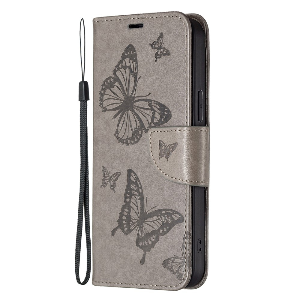 Butterfly knižkové púzdro na Xiaomi Poco C65/Redmi 13C - šedé