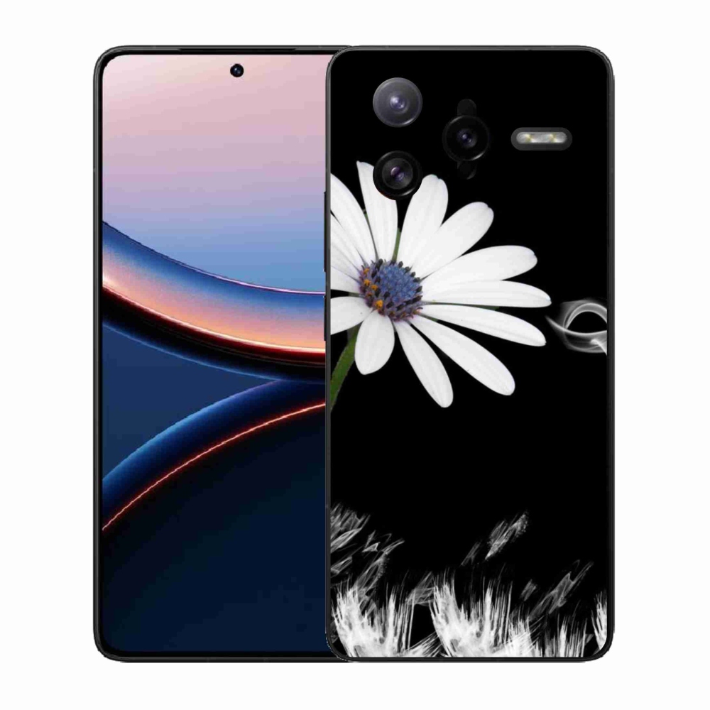 Gélový kryt mmCase na Xiaomi Poco F7 Ultra - biela kvetina