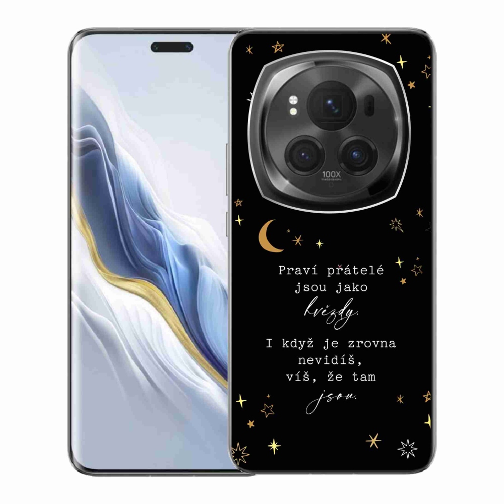 Gélový kryt mmCase na Honor Magic 6 Pro 5G - citát 6 čierne pozadie