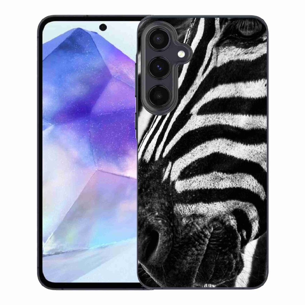 Gélový kryt mmCase na Samsung Galaxy A55 5G - zebra