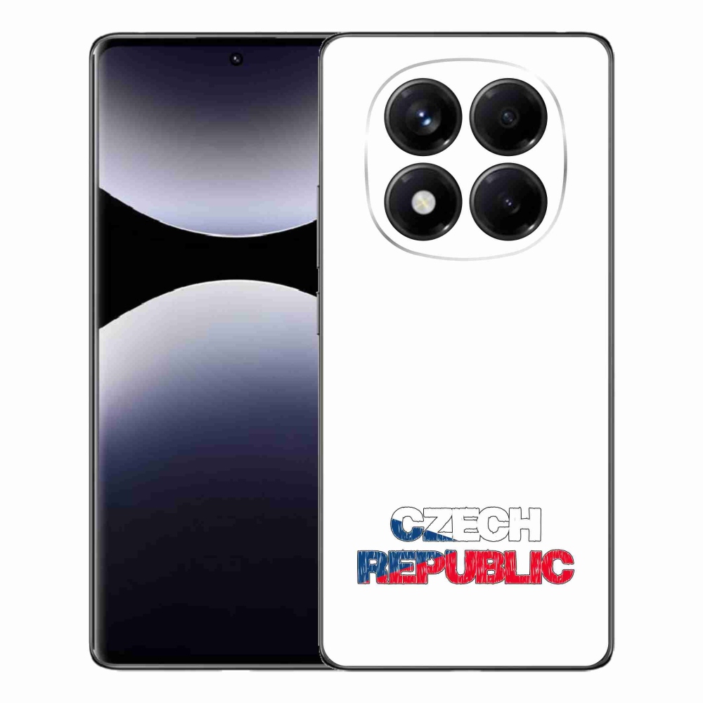 Gélový kryt mmCase na Xiaomi Redmi Note 14 Pro - Czech Republic biele pozadie