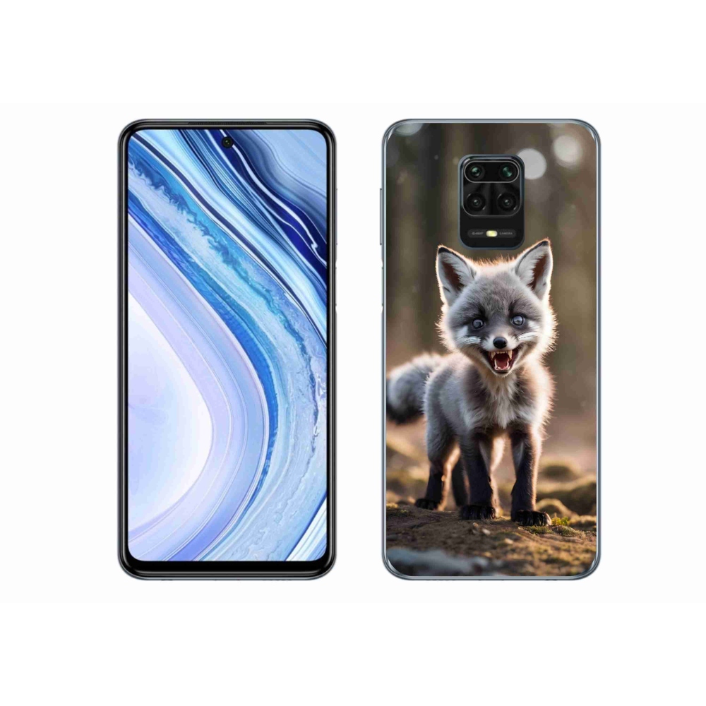 Gélový kryt mmCase na Xiaomi Redmi Note 9S - rozzúrená líška