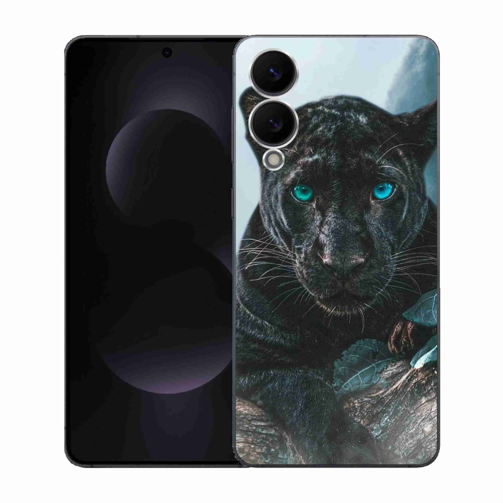 Gélový kryt mmCase na Samsung Galaxy S25 Edge - čierny panter