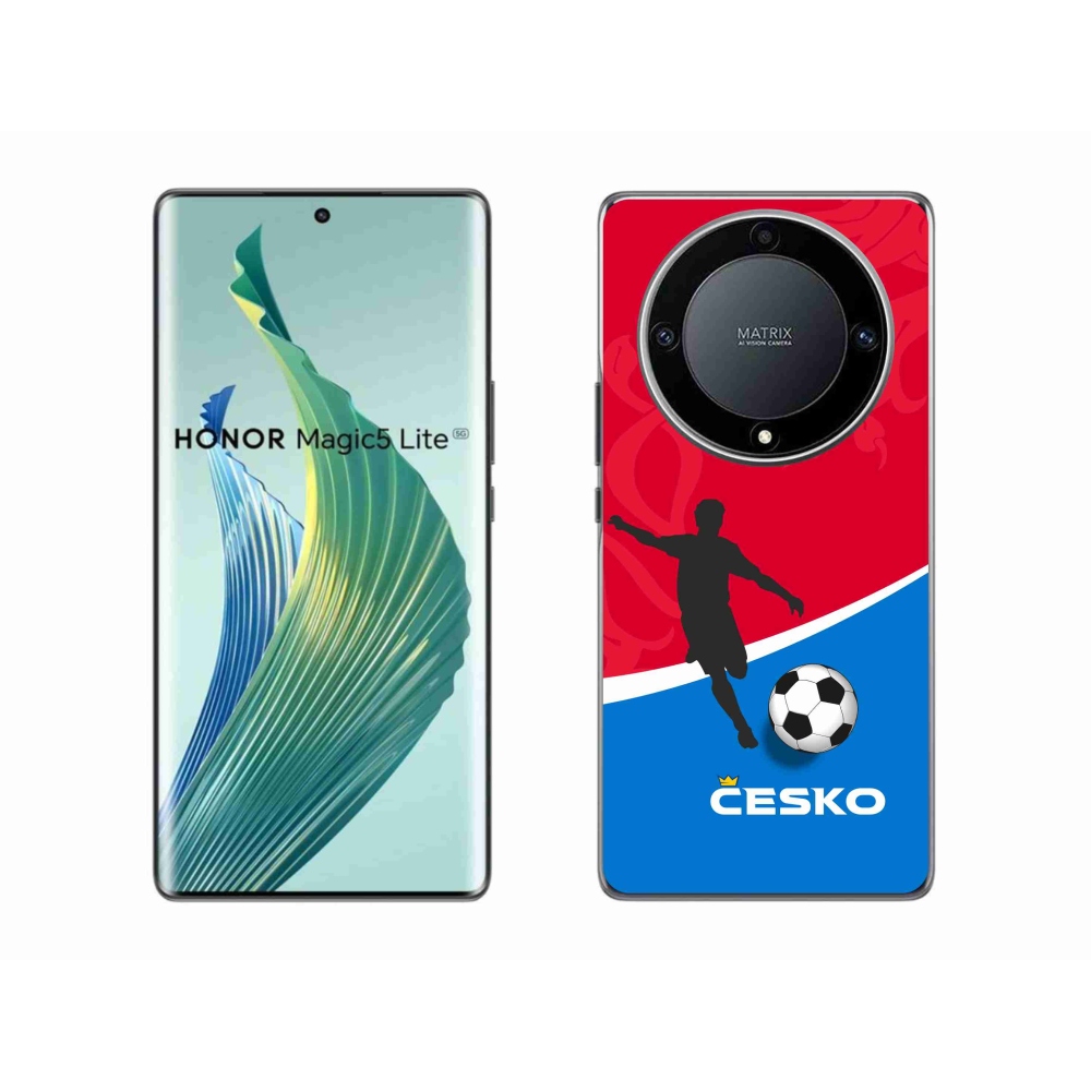 Gélový kryt mmCase na Honor Magic 5 Lite 5G - futbal Česko
