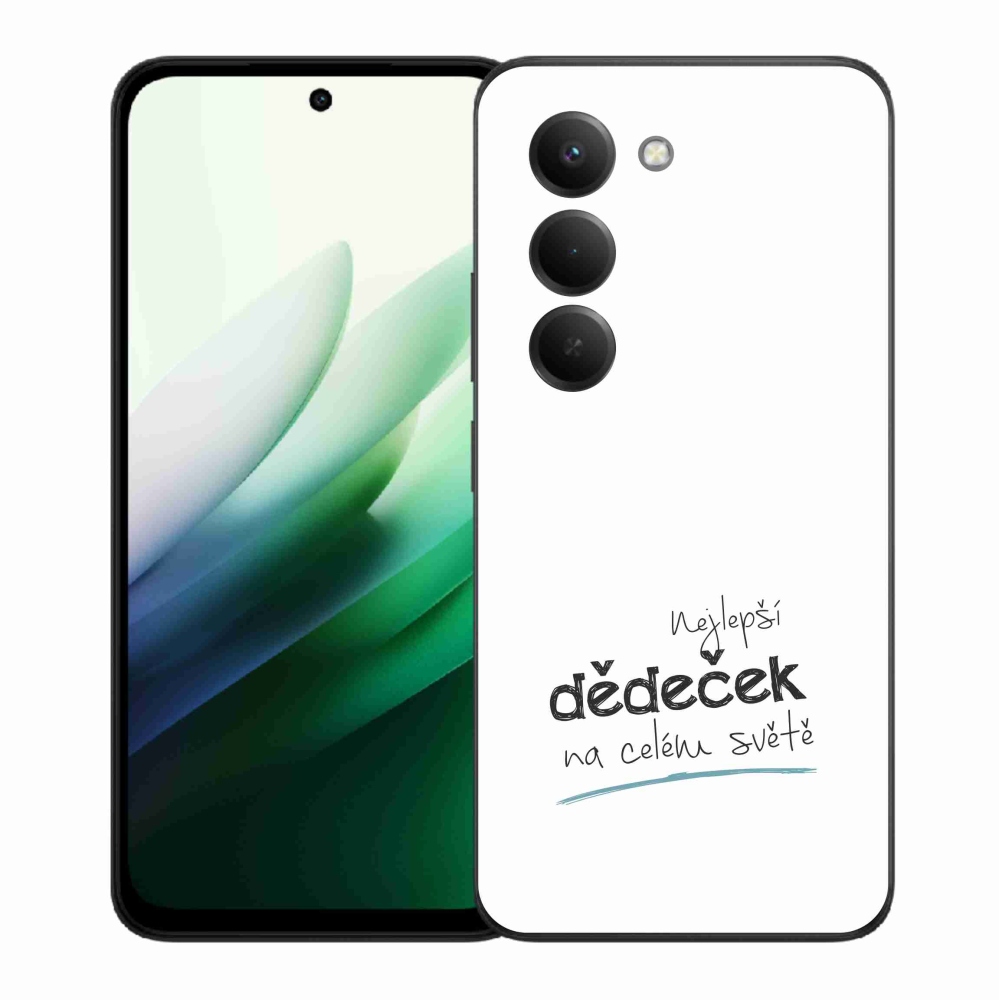 Gélový kryt mmCase na Xiaomi Redmi 15 5G (169mm) - najlepší dedko 3 biele pozadie