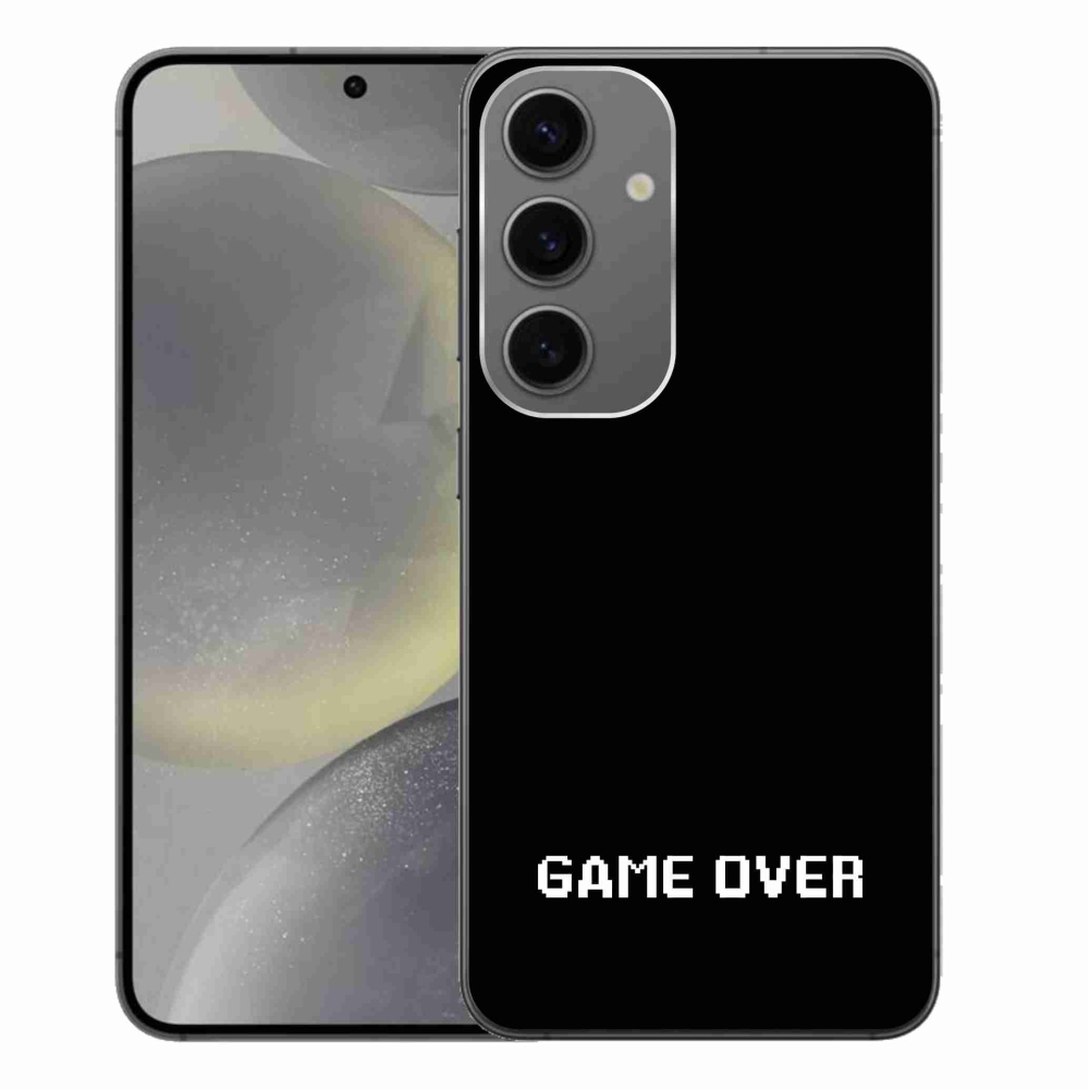 Gélový kryt mmCase na Samsung Galaxy S24+ - game over čierne pozadie