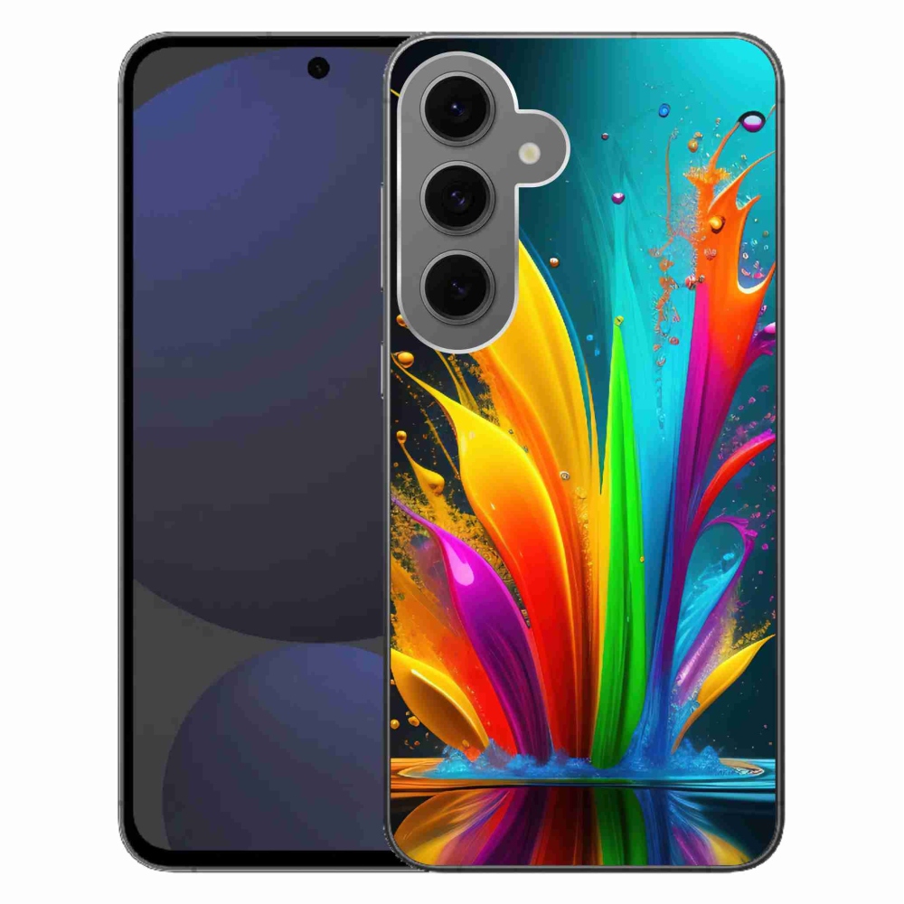 Gélový kryt mmCase na Samsung Galaxy S24 FE - abstraktný motív 1