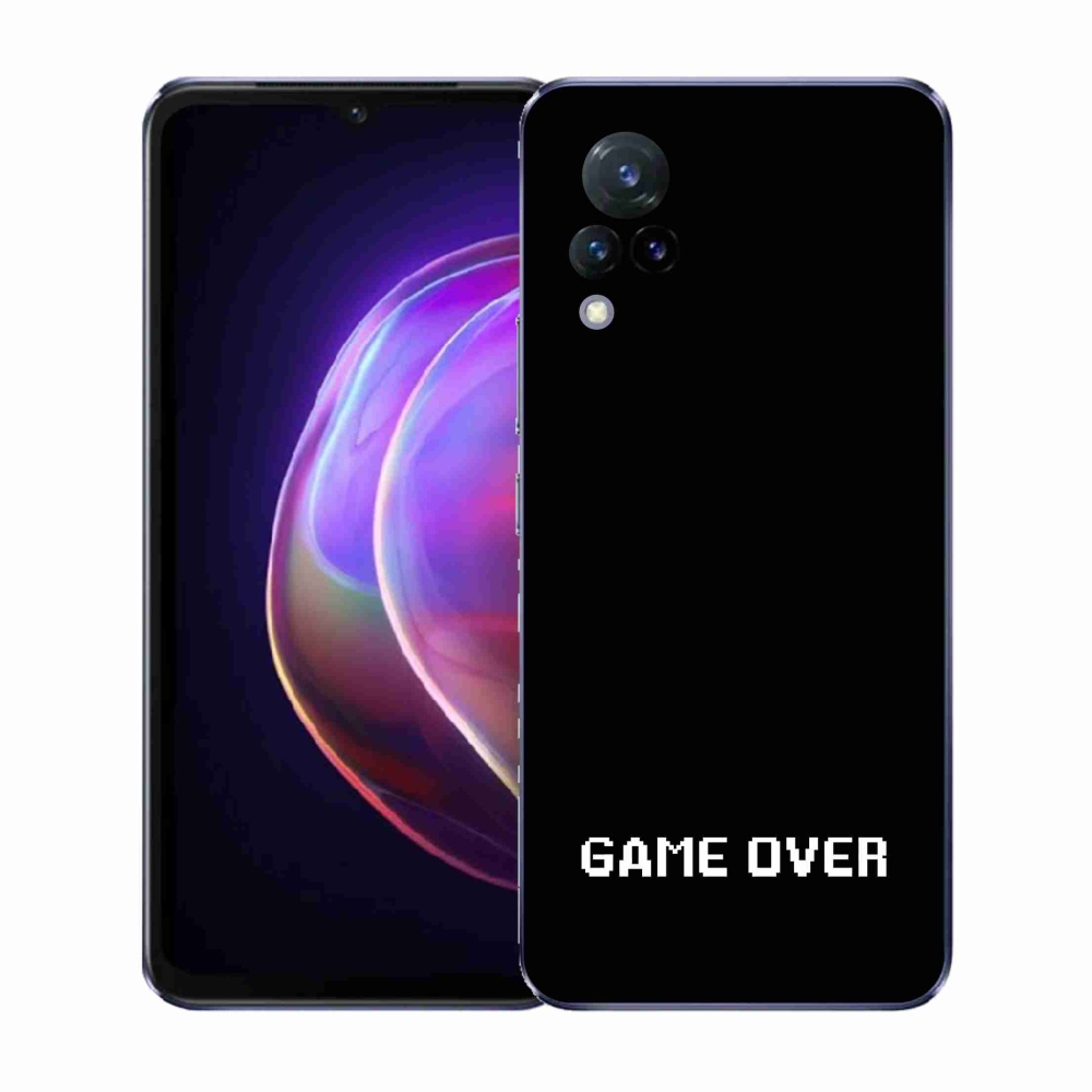 Gélový kryt mmCase na Vivo V21 4G/5G - game over čierne pozadie