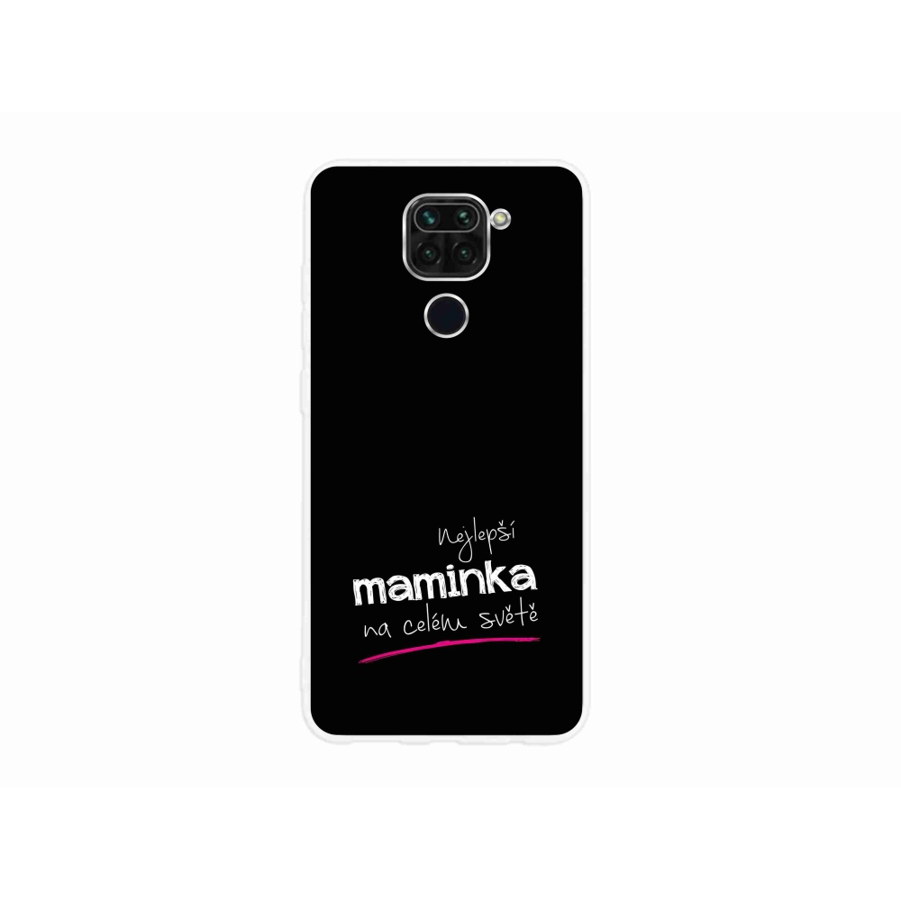Gélový kryt mmCase na Xiaomi Redmi Note 9 - najlepšia mamička 4 čierne pozadie