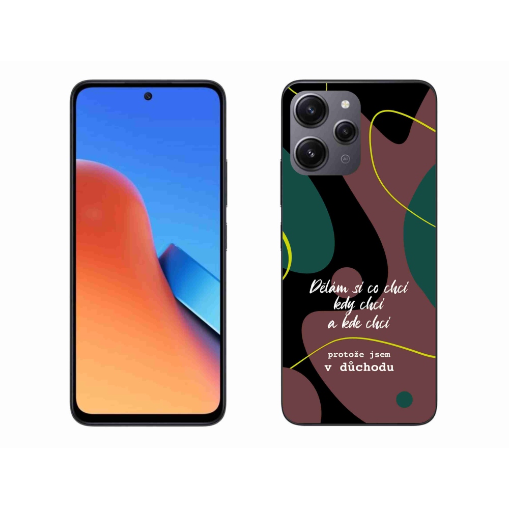 Gélový kryt mmCase na Xiaomi Redmi 12 - vtipný text 10 čierne pozadie
