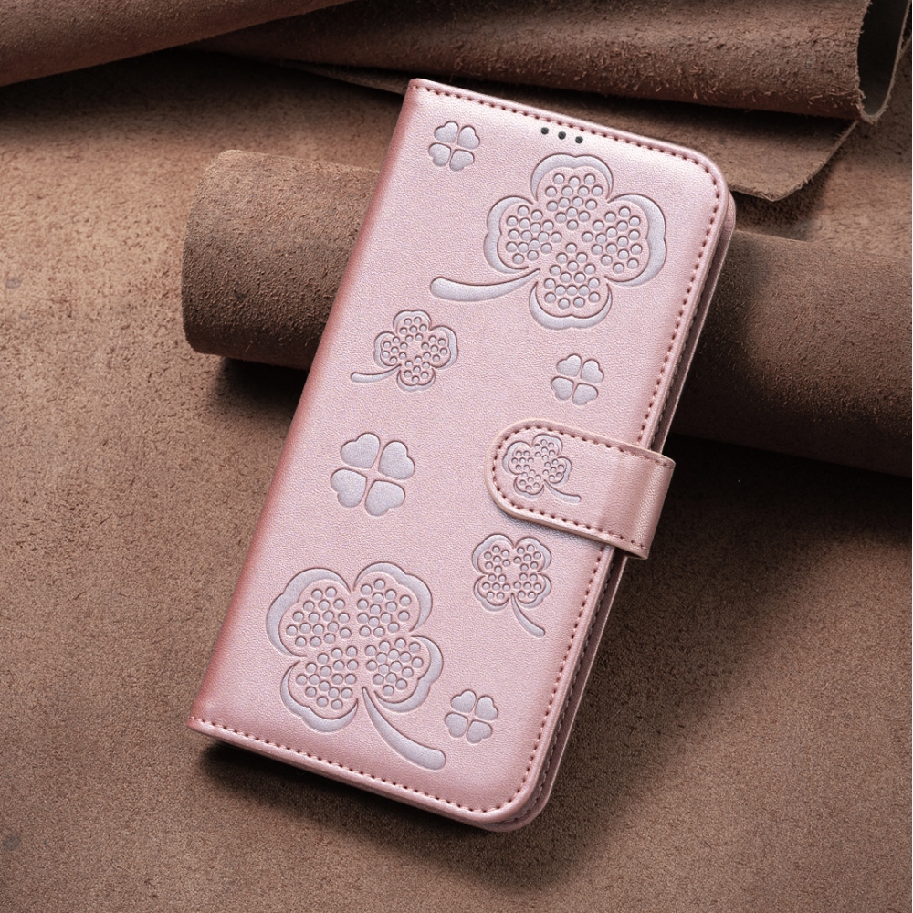 Clover knižkové púzdro na iPhone 17 Air - ružovozlaté