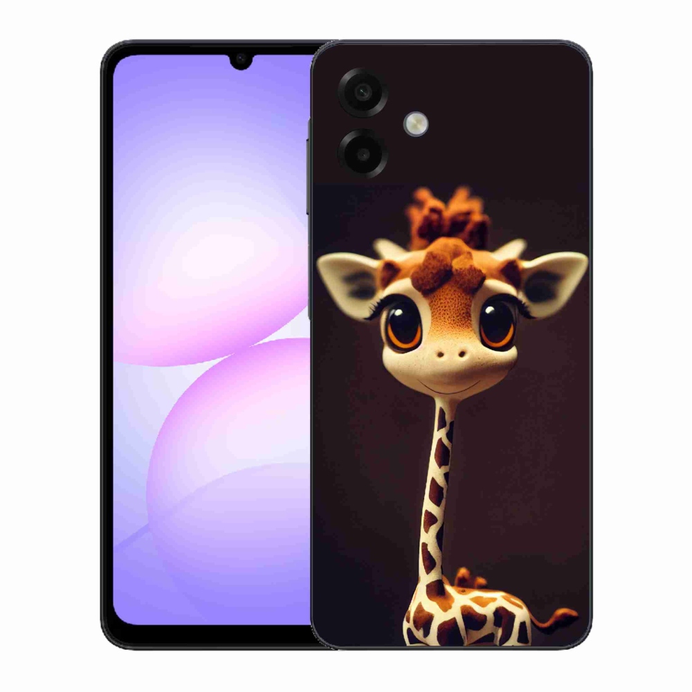 Gélový kryt mmCase na Samsung Galaxy A07 4G - malá žirafa