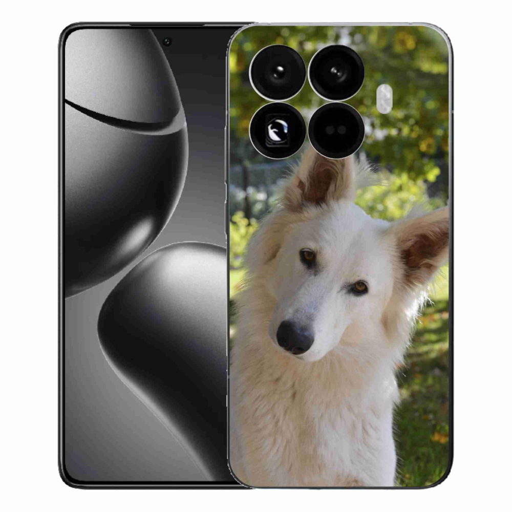 Gélový kryt mmCase na Xiaomi 15T Pro - biely švajčiarsky ovčiak 1
