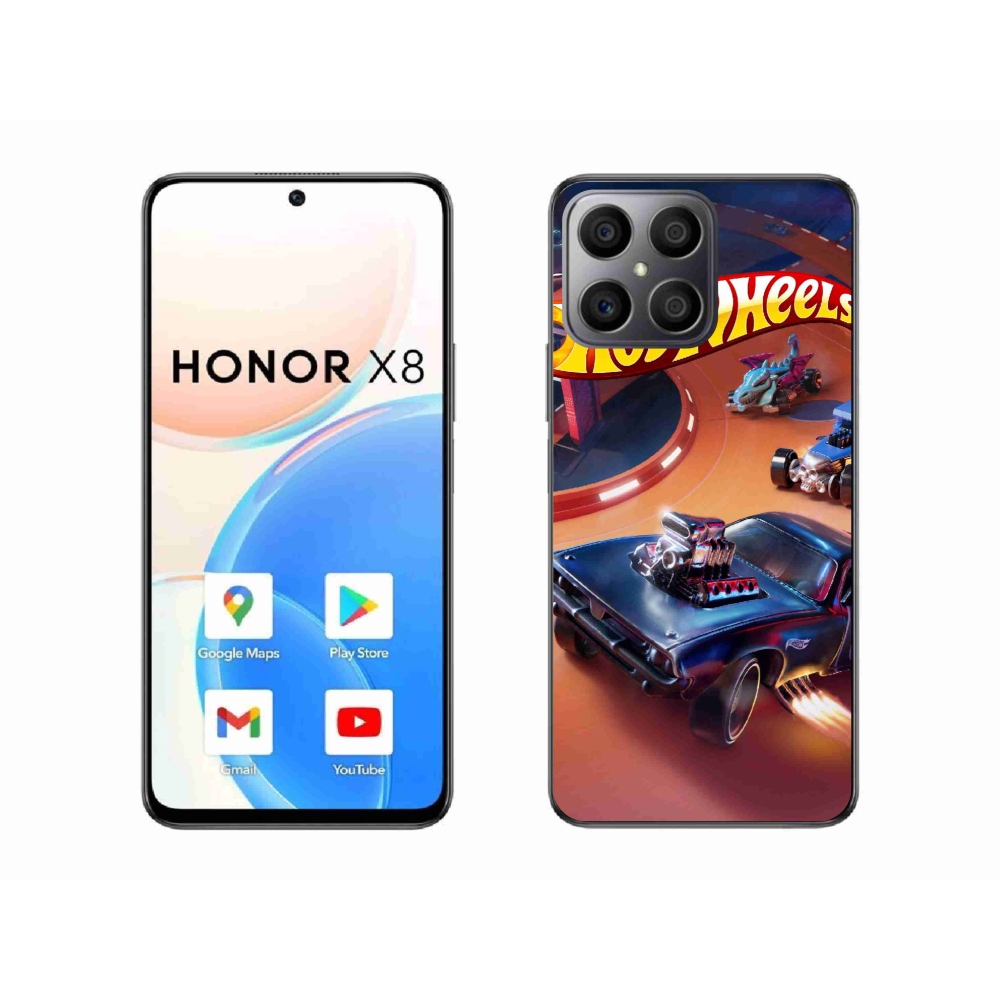 Gélový kryt mmCase na Honor X8 4G - hot wheels