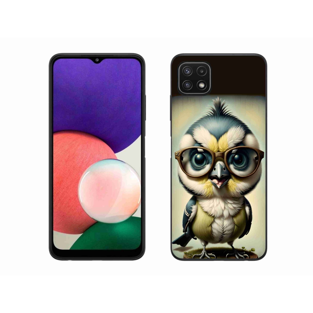 Gélový kryt mmCase na Samsung Galaxy A22 5G - mláďa s okuliarmi