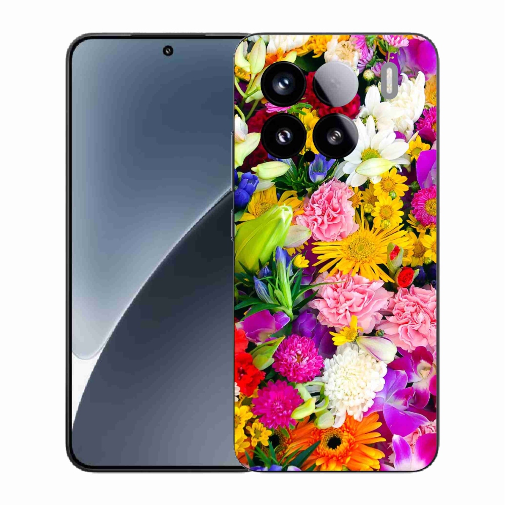 Gélový kryt mmCase na Xiaomi 15 - kvety 12