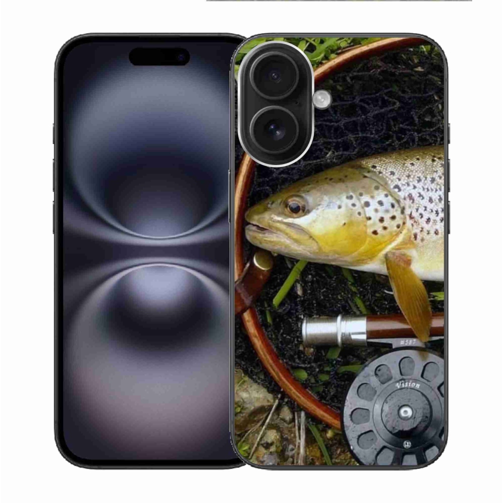 Gélový obal mmCase na iPhone 16 - pstruh 2