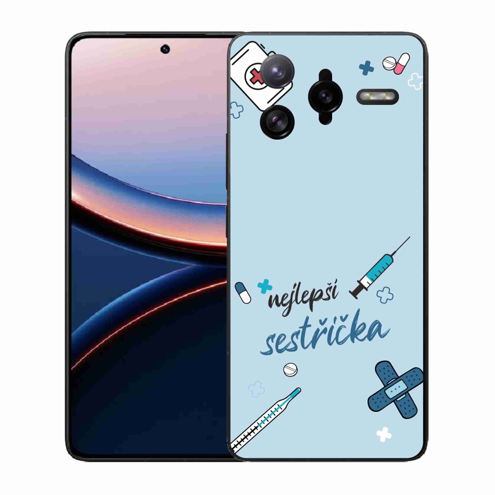 Gélový kryt mmCase na Xiaomi Poco F7 Ultra - najlepšia sestrička modré pozadie