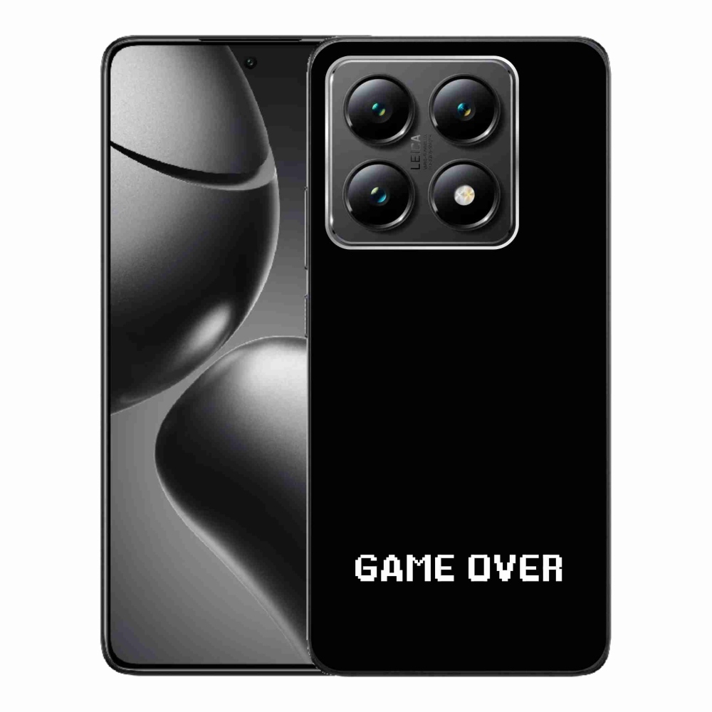 Gélový kryt mmCase na Xiaomi 14T - game over čierne pozadie