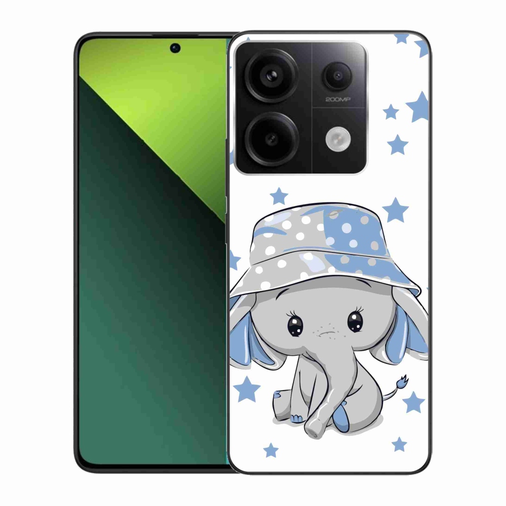 Gélový kryt mmCase na Xiaomi Redmi Note 13 Pro 5G/Poco X6 5G - modrý slon