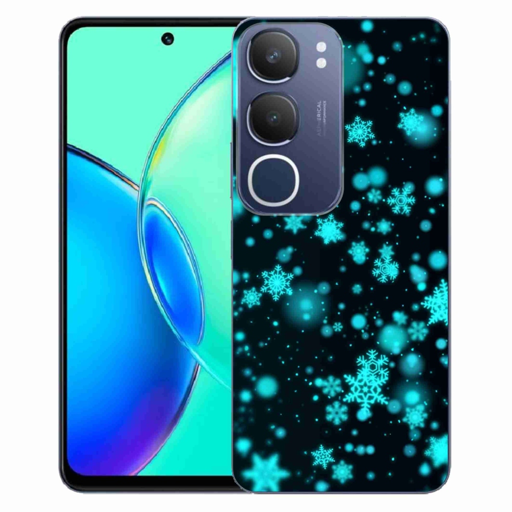 Gélový kryt mmCase na Vivo Y19s - snehové vločky 1