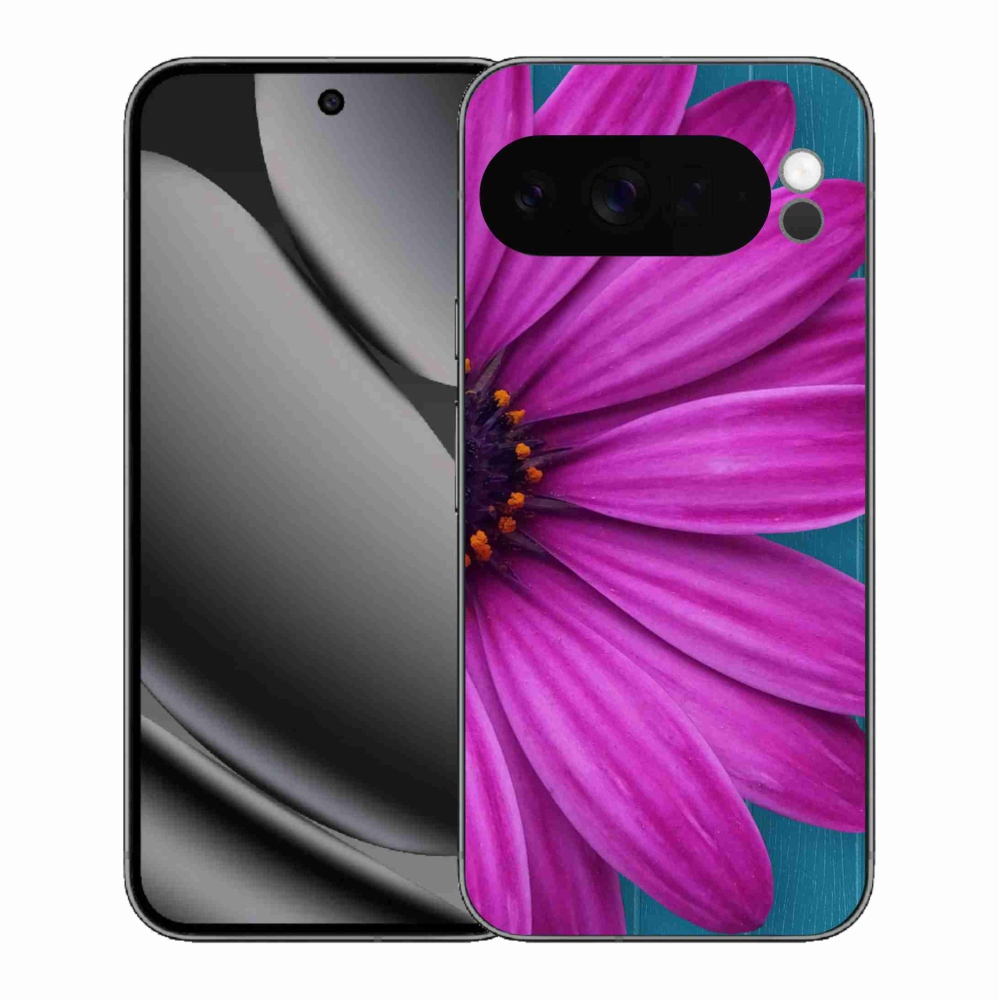 Gélový kryt mmCase na Google Pixel 10 Pro XL - fialová margaréta