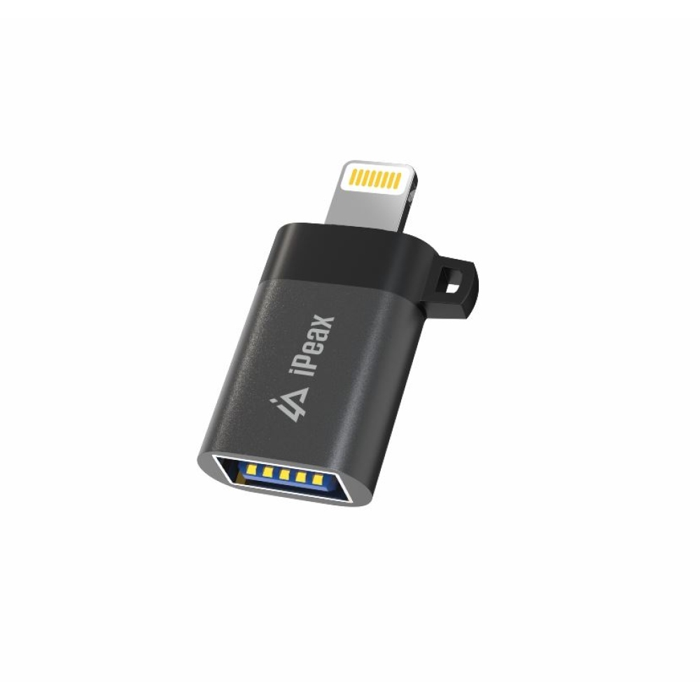 iPEAX Adaptér OTG Lightning / USB-A (samica) - čierny