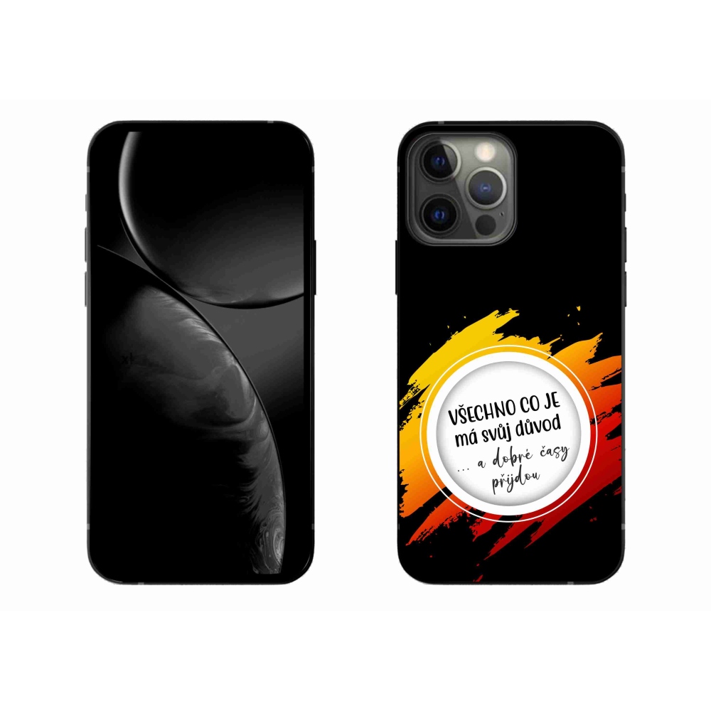Gélový kryt mmCase na iPhone 13 Pro Max 6.7 - citát 3 čierne pozadie