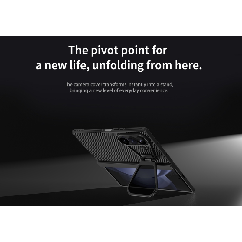 Nillkin CamShield Prop Magnetic (transparentný objektív) – zadný kryt pre Samsung Galaxy Z Fold 8 Ultra Black