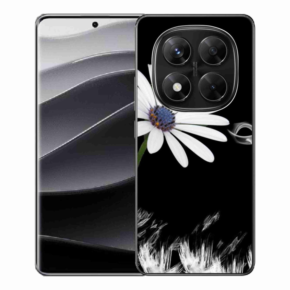 Gélový kryt mmCase na Xiaomi Redmi Note 14 Pro 5G/Poco X7 5G - biela kvetina