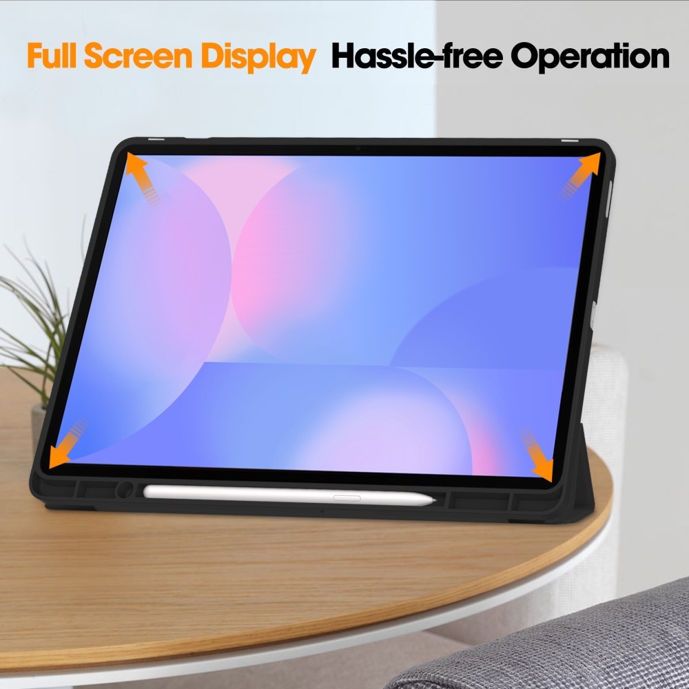 Cases chytré zatváracie púzdro na Samsung Galaxy Tab S10 FE+ - čierne