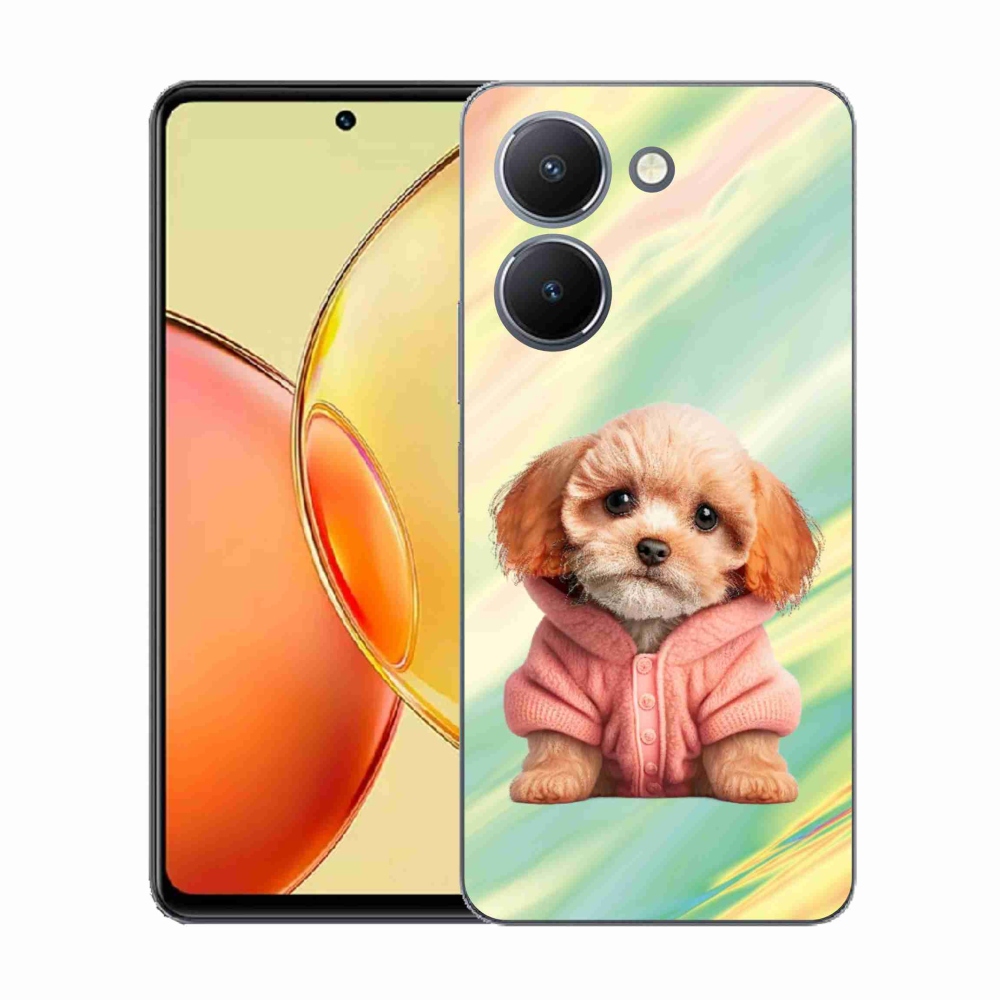 Gélový kryt mmCase na Vivo Y36 - šteňa vo svetri