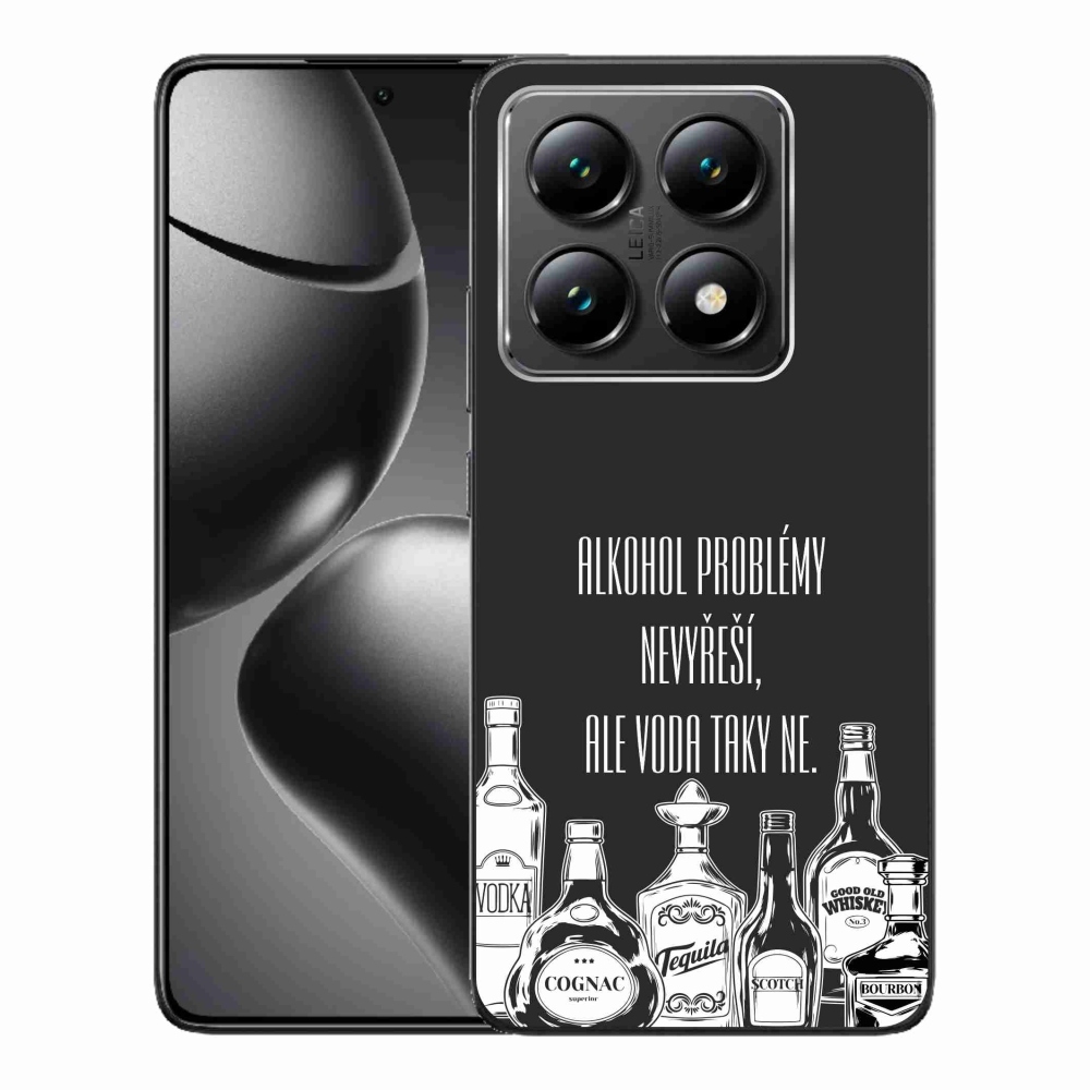 Gélový kryt mmCase na Xiaomi 14T - vtipný text čierne pozadie
