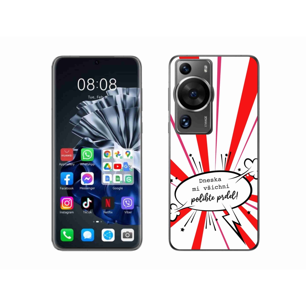 Gélový kryt mmCase na Huawei P60 Pro - vtipný text 15 biele pozadie