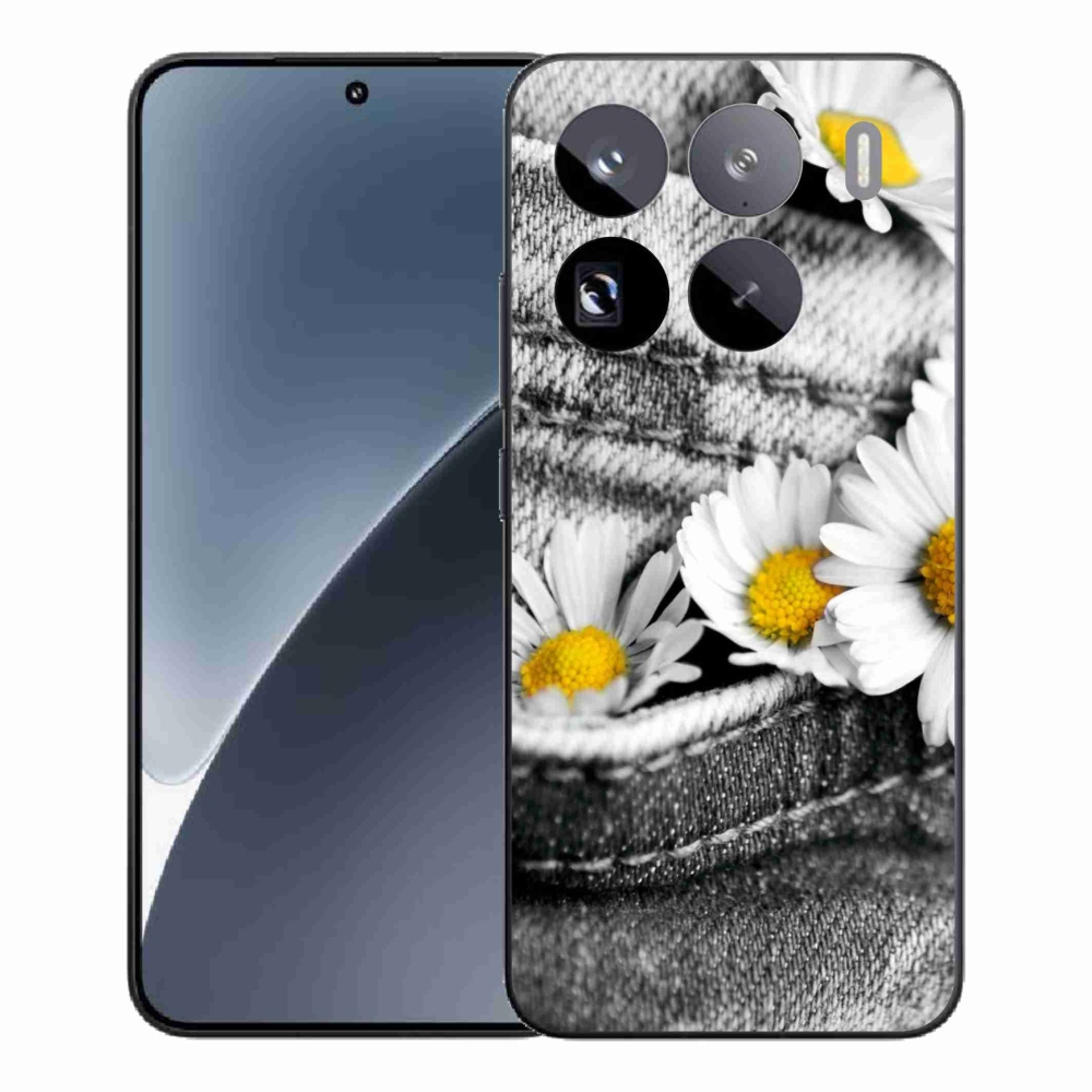 Gélový kryt mmCase na Xiaomi 15 Pro - margaréty