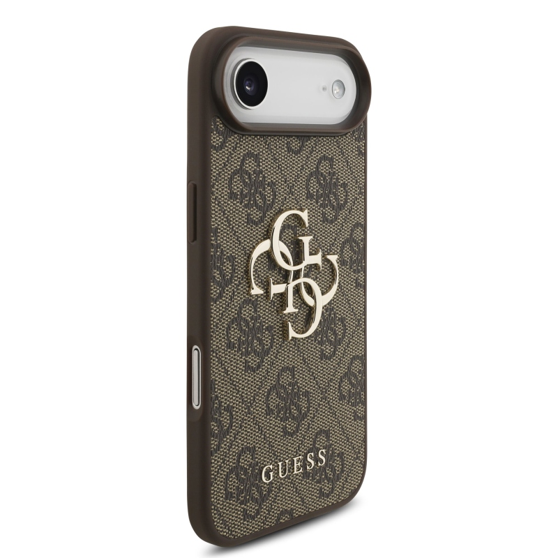 Guess PU 4G Metal Logo Zadný Kryt pre iPhone Air Brown