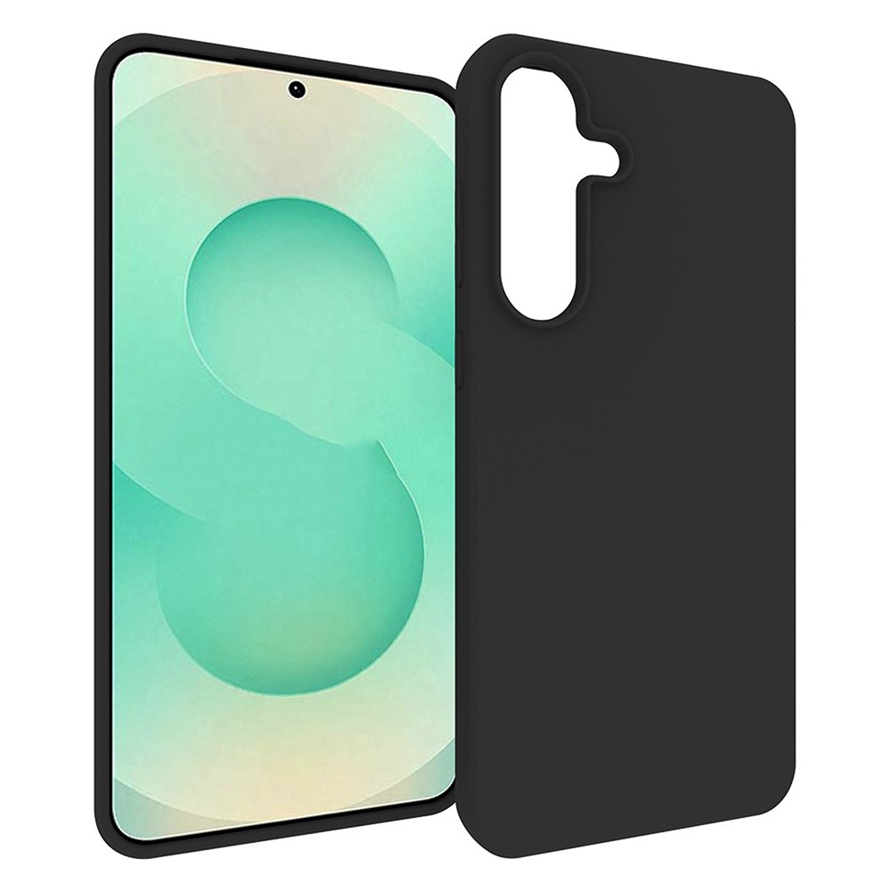 Matný gélový obal na mobil Samsung Galaxy S25 FE - čierny