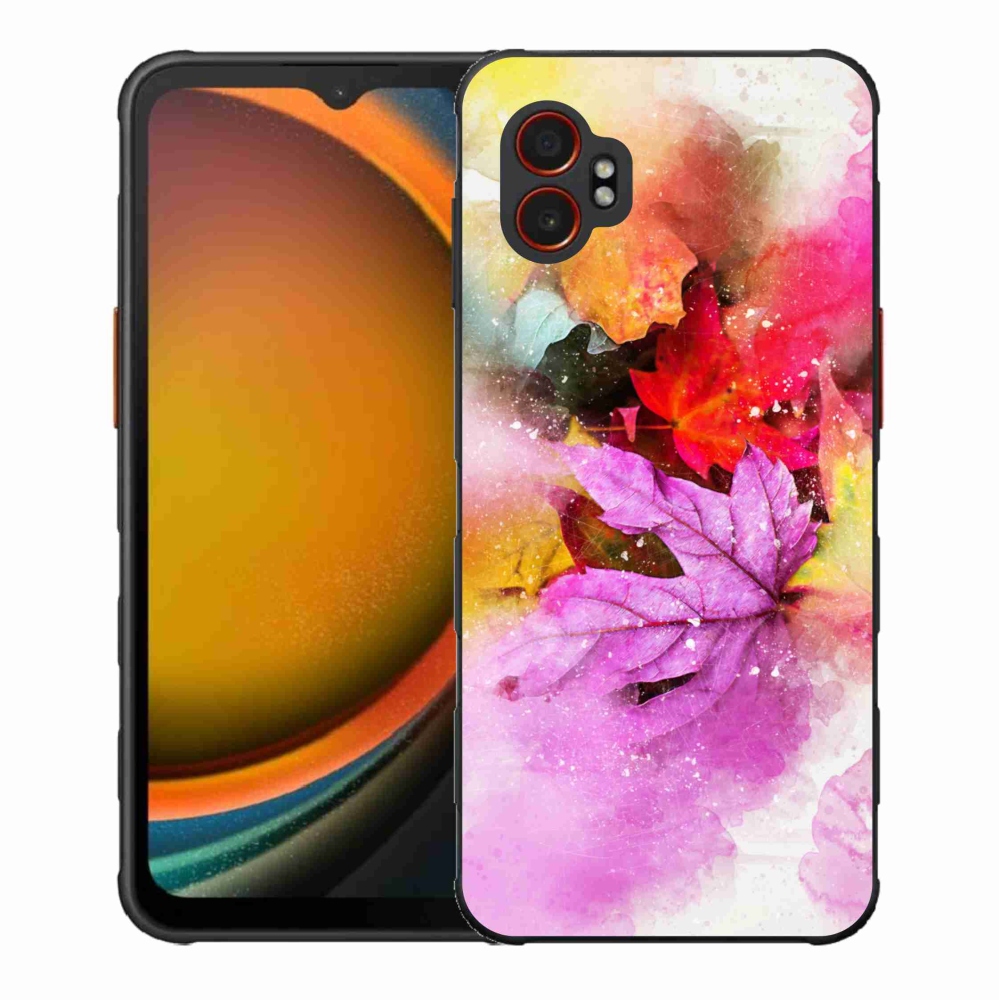 Gélový kryt mmCase na Samsung Galaxy Xcover 7 Pro - farebné listy