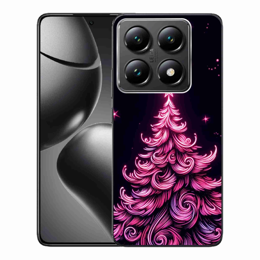 Gélový kryt mmCase na Xiaomi 14T Pro - neónový vianočný stromček 2