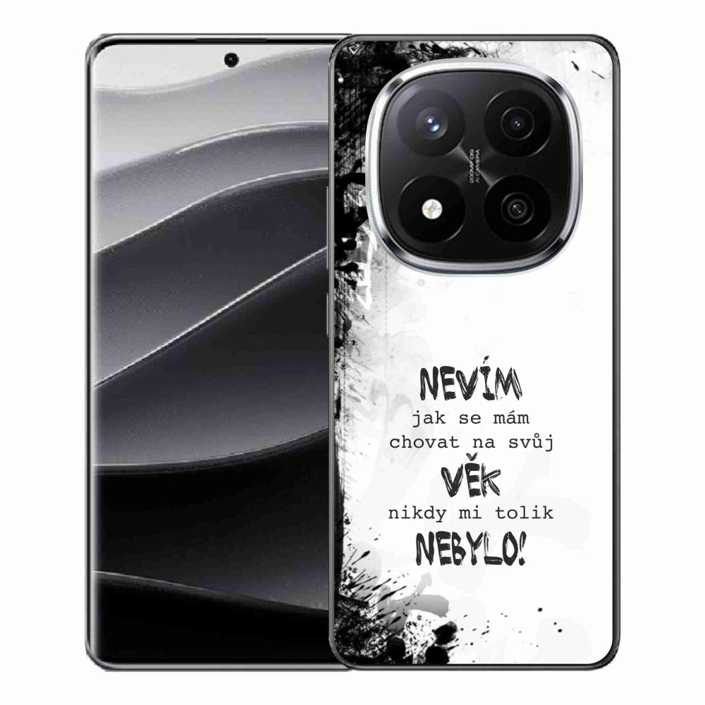 Gélový kryt mmCase na Xiaomi Redmi Note 14 Pro+ 5G - vtipný text 14 biele pozadie