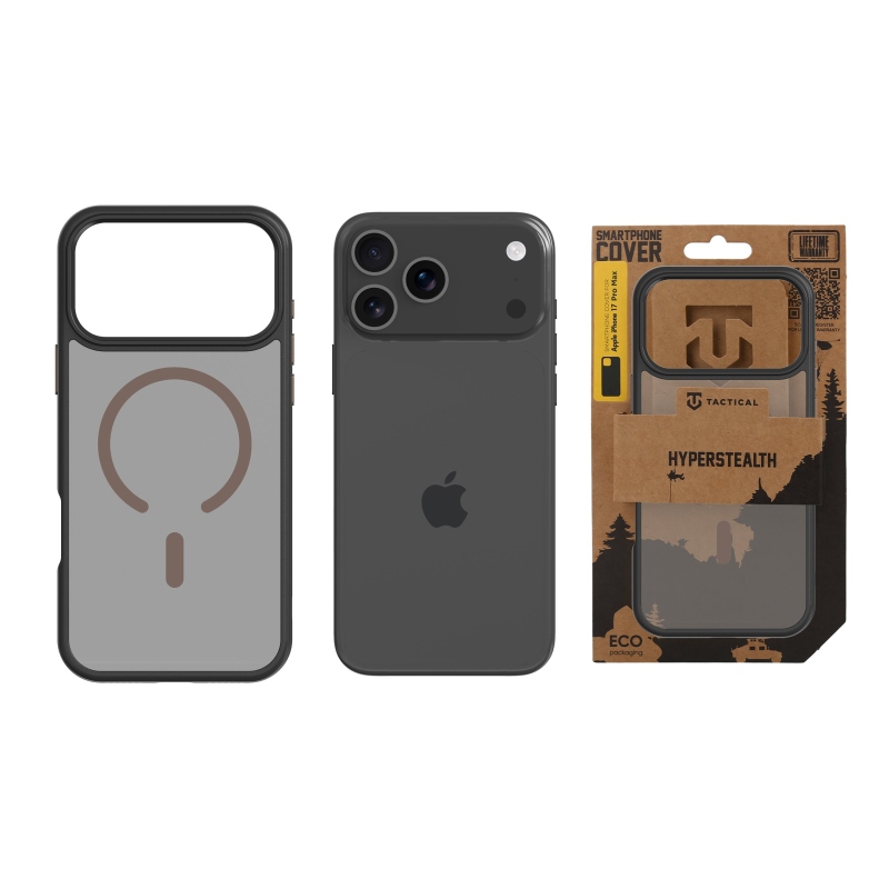 Taktický kryt MagForce Hyperstealth 2.0 pre iPhone 17 Pro Max Black/Moucha Moose