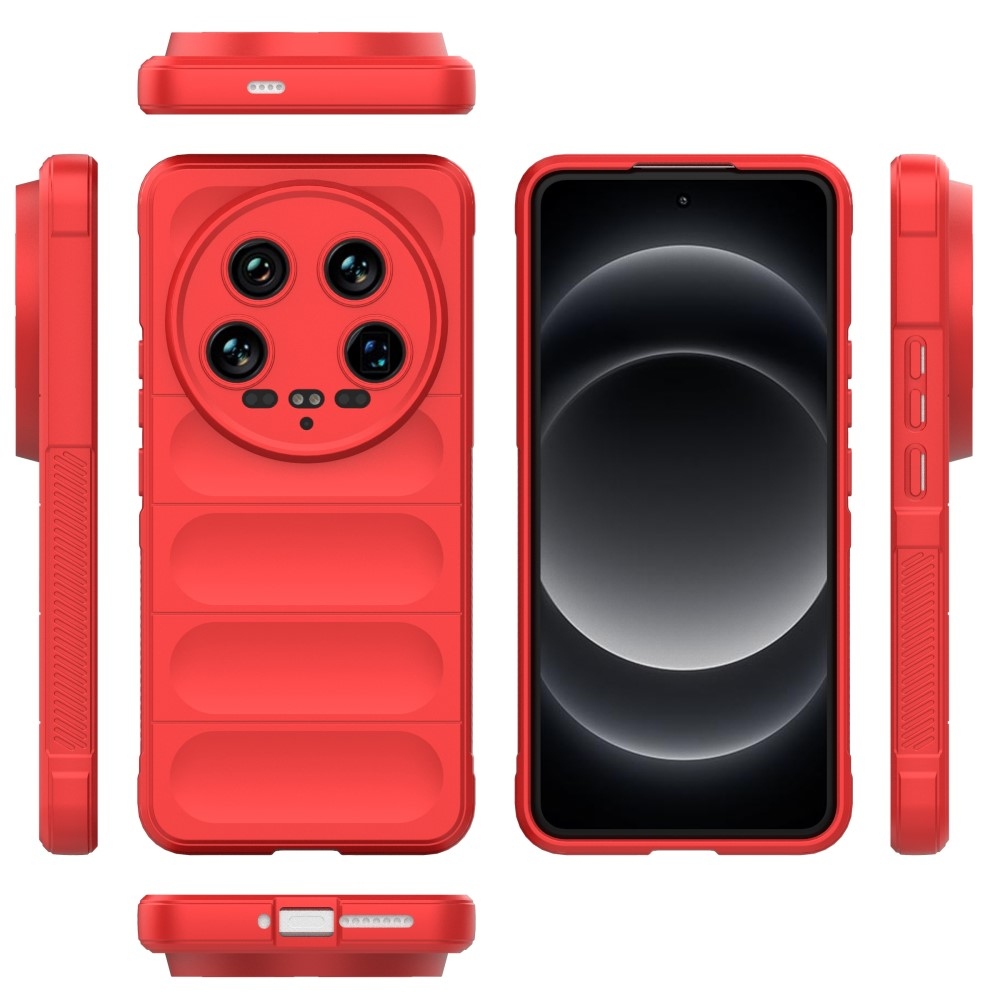 Rugg odolný gélový obal na Xiaomi 14 Ultra - červený